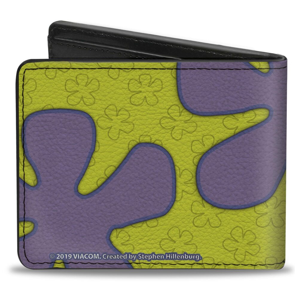 4777 Nickelodeon Wallet Bifold Flower Cloud Bounding Greens Purples - Picture 2 of 8